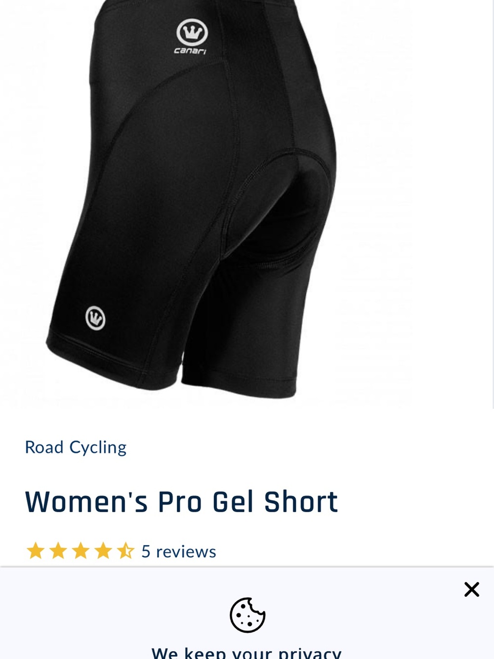 Canari Women's Pro Gel Cycling Shorts - Black